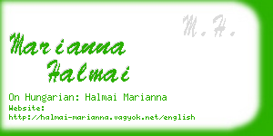 marianna halmai business card
